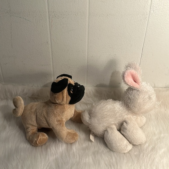 GANZ Webkinz Lot of 5 two pandas, polar bear, bunny and pug great shape no tags - Picture 7 of 14